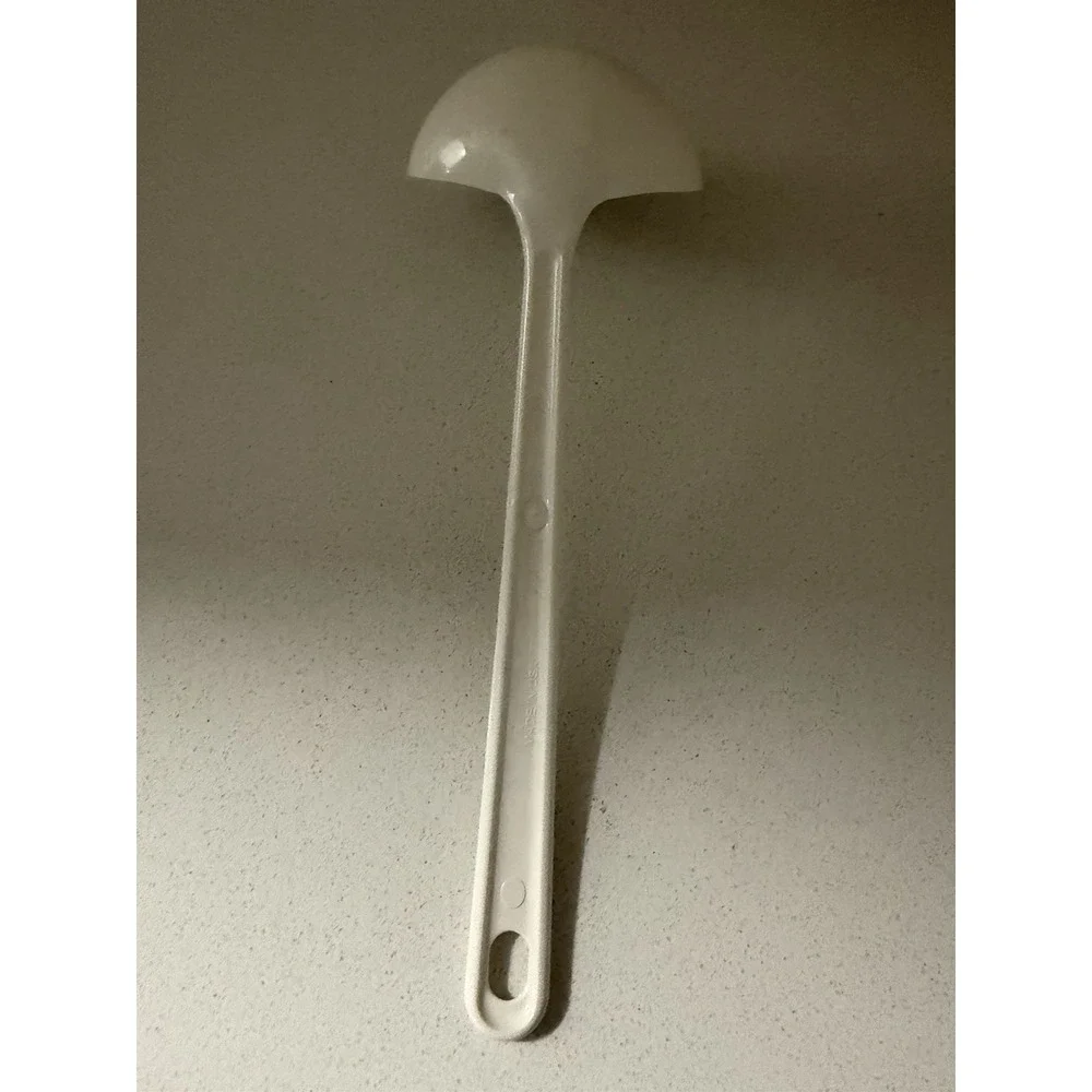 Vintage Pyrex Accessories Ladle 2109-1 White Plastic Soup Spoon 11
